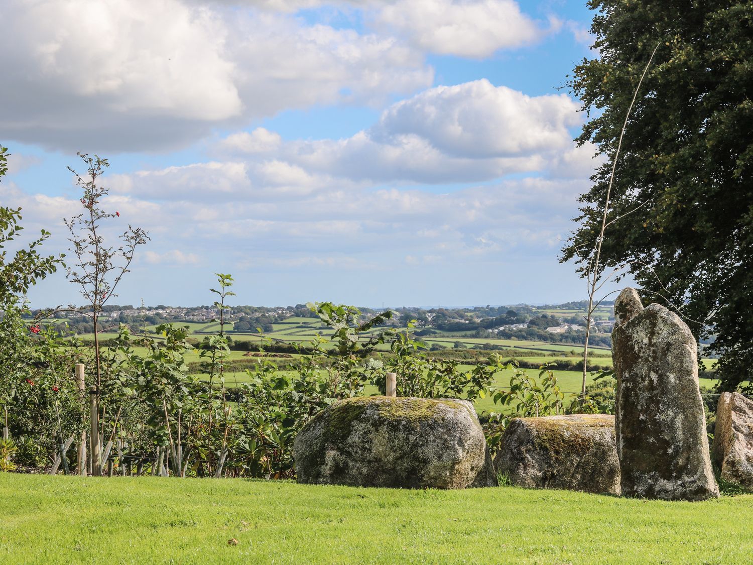 Countryside view Countryside view from Holiday Lodge at Southern Halt in Dobwalls South Cornwall