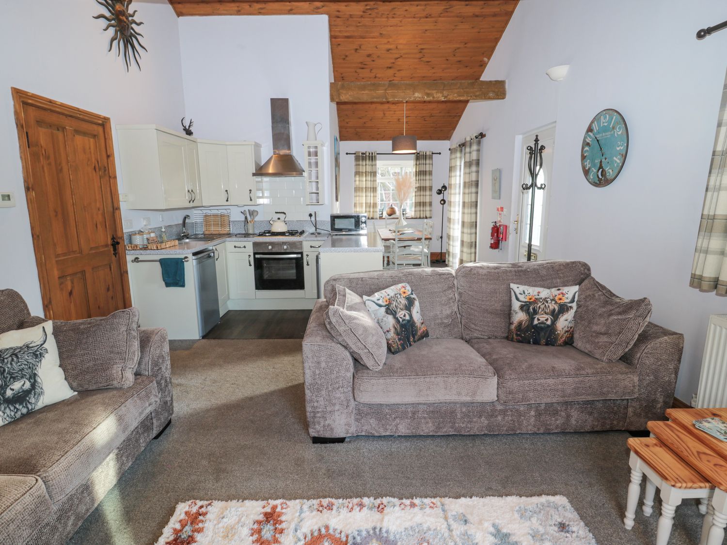 Open plan living space in Matfen Lodge Fram Park Holiday Lodges Longframlington Northumberland England - Matfen Lodge ( Ref 1141941 )