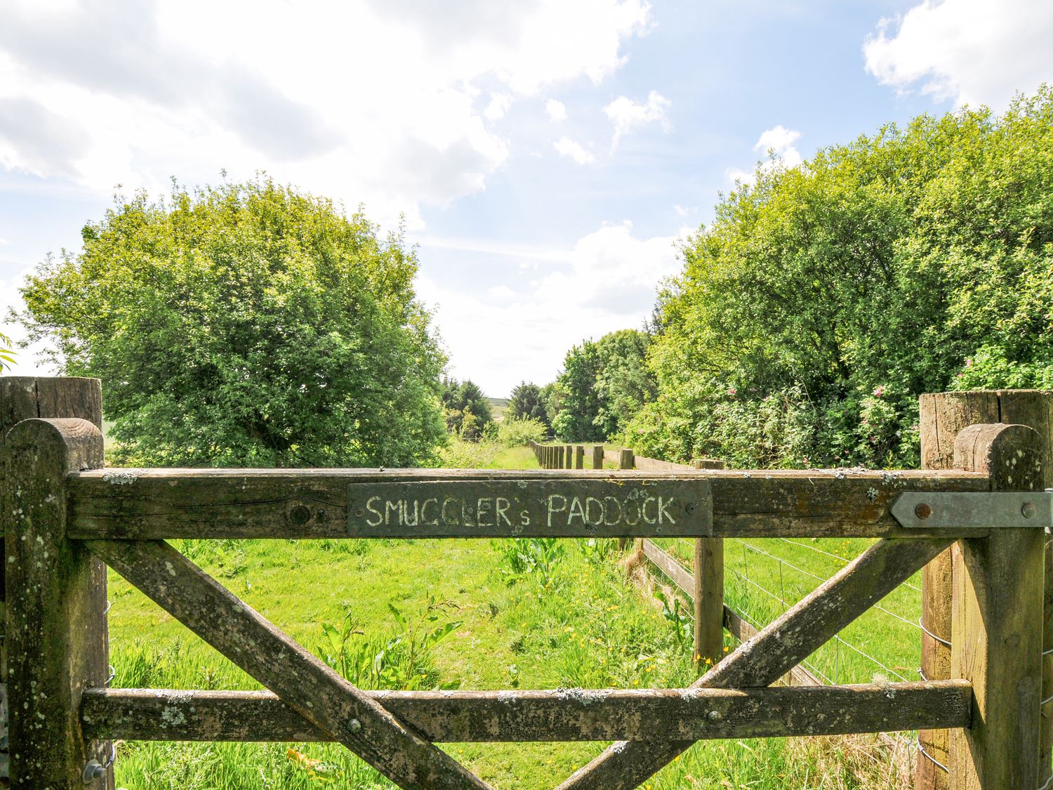 A gate leading to Smuggler's Paddock at Smugglers, Bodmin Moor, St Breward near St Tudy