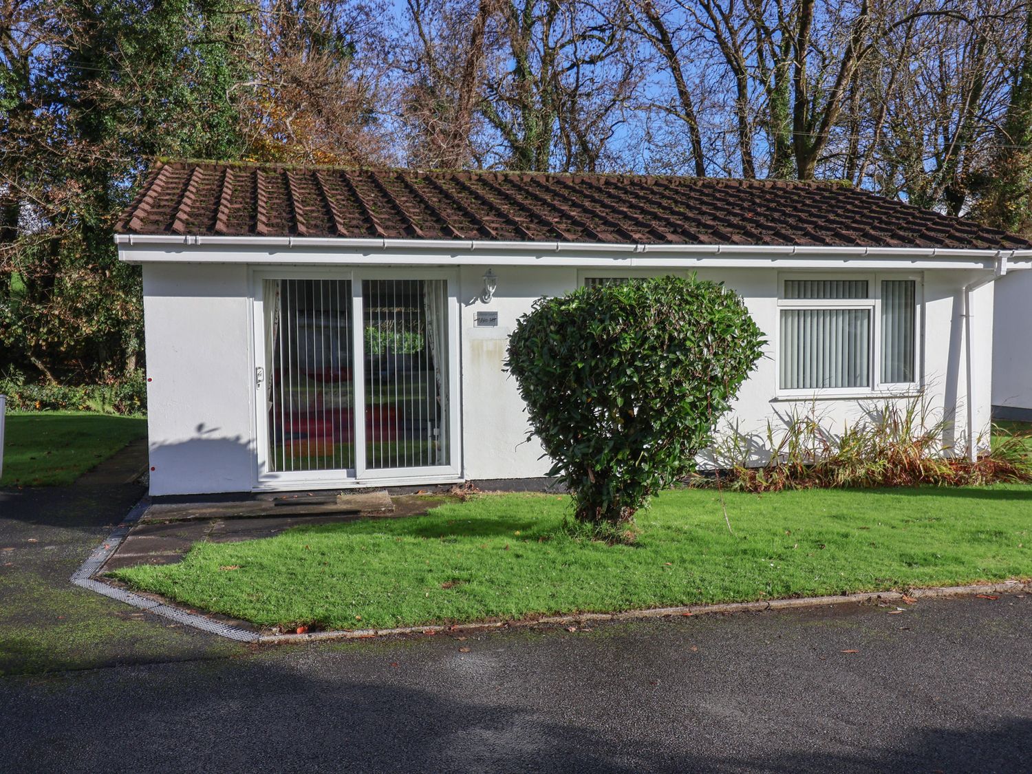 A house with a front garden and pathway at Westview in Liskeard