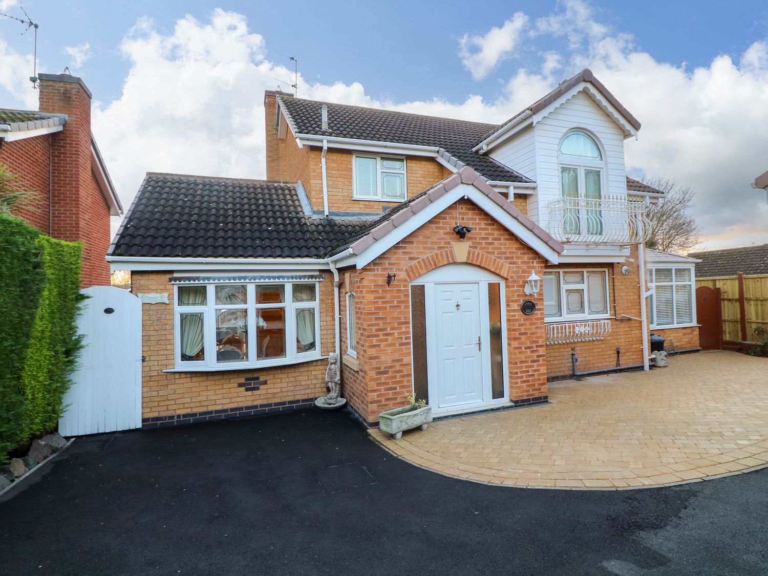 A house with a driveway and front door at 12 Wyndham Road in Loughborough