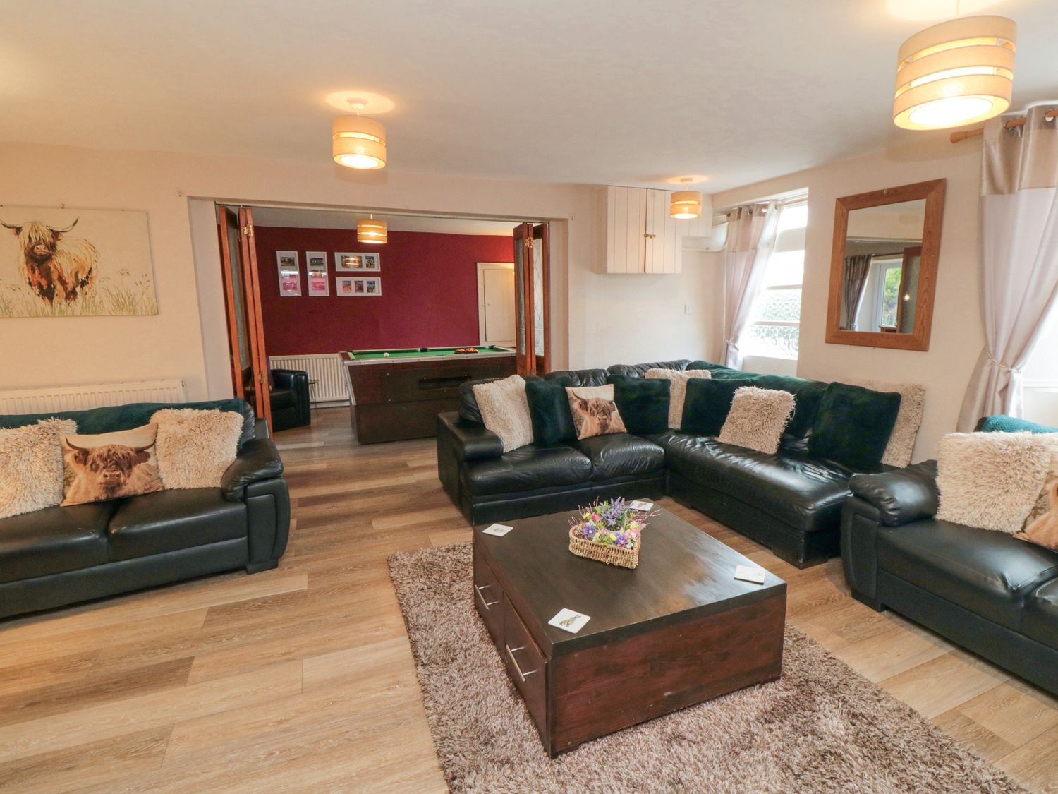 Lounge leading to games area Boundcliffe Farm Allerston ( Ref 3878 ) Rent Allerston holiday home sleeps 10