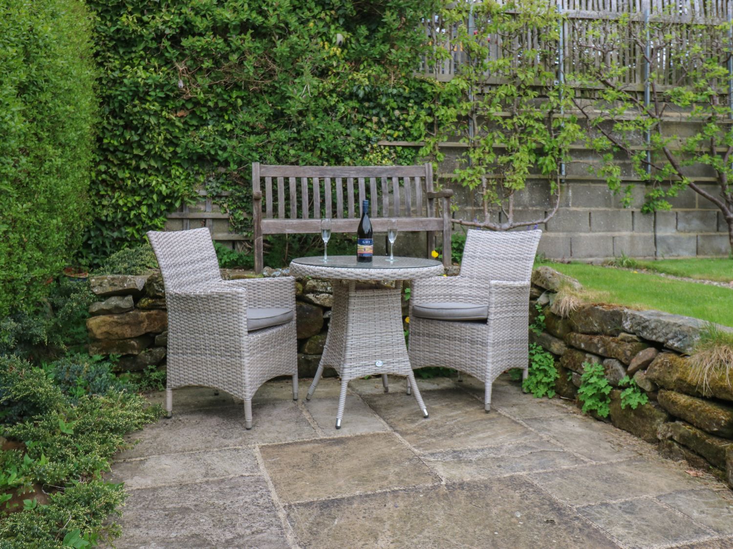 Patio area Plum Tree Cottage ( Ref 914908 ) Castleton Holiday Cottage North Yorkshire Moors