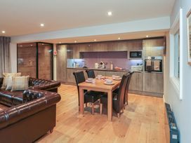 An open plan kitchen and living area at Tornado @ Engine Shed Whitby
