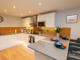 A kitchen with a countertop and appliances at Premier, Transit & Lady Hilda @ Engine Shed, Whitby