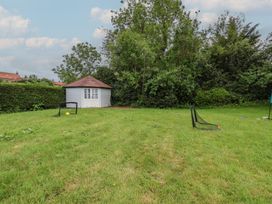 A garden with a shed and goalposts at 21 Eskdaleside Sleights