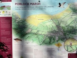 A map and information board about Porlock Marsh at Porlock
