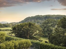 A view of trees and hills at Take Five in Ambleside