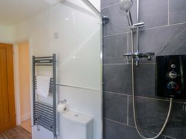 A bathroom with a shower and toilet at Elterwater Lodge in Elterwater
