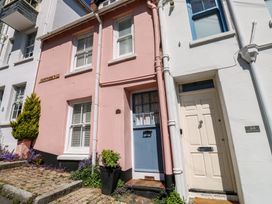 A house with pink and white doors at 46 Crowthers Hill in Dartmouth
