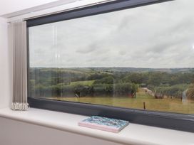 A view of the landscape through a window at The Bickleigh Cadeleigh near Tiverton