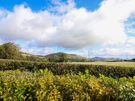 A view of hills and fields with hedges at Bethania Cefn Coch near Llanrhaeadr-Ym-Mochnant