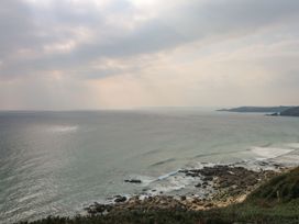 A view of the ocean and shoreline at Sandbanks in Praa Sands