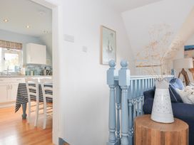An indoor space with a kitchen and dining area at Rocklings in Rock