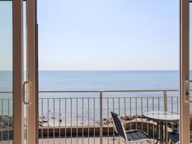 A balcony with a sea view at Watersmeet in Lyme Regis