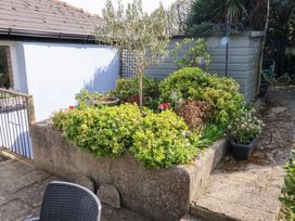 A garden with a planter and various plants at The Bakehouse in Lyme Regis