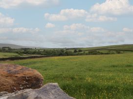 A landscape with grass and wildflowers at The Journeyman Luxury Shepherds Hut in Barnoldswick