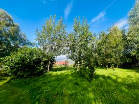 A garden with trees and bushes at Skylarks in Ferintosh near to Dingwall