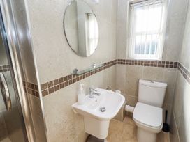 A bathroom with a sink and toilet at Bramley in Lucker