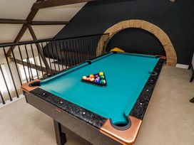 A pool table with balls arranged at Treetops, Alnwick