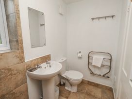 A bathroom with a sink and toilet at St Marys Cottages No4 Low Newton-by-the-Sea