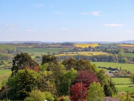 A view of rolling fields and trees at Palace Studio in St Weonards