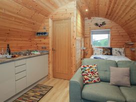 A studio with kitchen and bed area at Willow in Ulverston