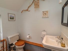 A bathroom with a sink and toilet at Rose House, Alnmouth
