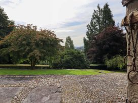 A view of trees and grass from a property at Hart Head Farm in Rydal near Ambleside