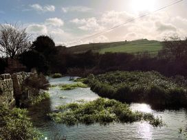 A stream with greenery and a stone wall at Agua de Plata, 16 Wakeling Island, Silverlake Dorchester