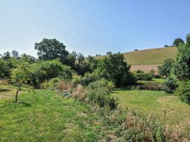 A garden with trees and hills at Little Coombe in Trehunist near Liskeard