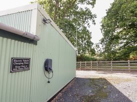 An electric vehicle charging point outside at Keepers Barn in Bromyard