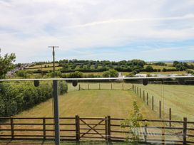 A view of fields and trees at Harescombe Lodge in Morchard Bishop