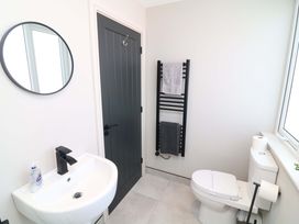 A bathroom with a sink and toilet at Apt 9 @ Hunter's Quay in Bridlington
