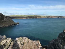 A view of the coastline and ocean at Firm Anchor in Salcombe