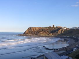A view of the ocean and cliff at Evergreen Pines in Cayton Bay near Scarborough