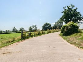A pathway leading through fields at Piglet Corner in Culmstock