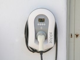 An electric vehicle charging station at Burrows Venn Ottery near Sidmouth