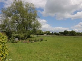 A field with a tree and ducks at The Barn in Astwood Bank