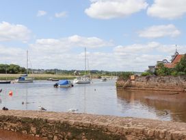 A view of boats on a river at 5 Exe Street Topsham