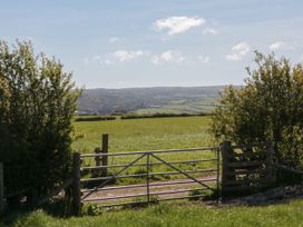 A view of a gate leading to a field at Hazel Lodge in Whitby