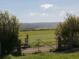 A gate opening to a field at Magnolia Lodge in Whitby