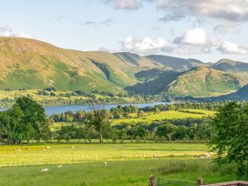 A landscape scene with mountains and fields at Bank Barn, Wreay Watermillock