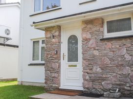 A front entrance with a door and window at 15 Beadon Road Salcombe
