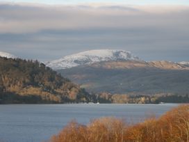 A view of mountains and water at The Wonky Nest in Bowness-On-Windermere