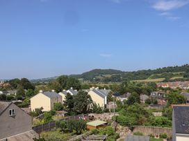 A view of houses and landscape at Cliff View in Seaton