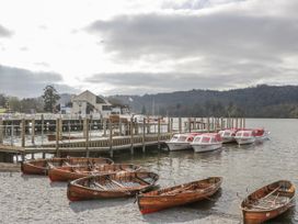 A pier with boats at Claife Flights in Bowness-On-Windermere