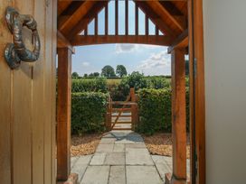 A view of a pathway and gate from an entrance at White House in Montgomery