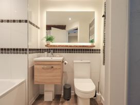 A bathroom with a sink and toilet at Daffodils in Ambleside