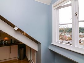 A kitchen with a window and kitchen appliances at 2 The Old School House